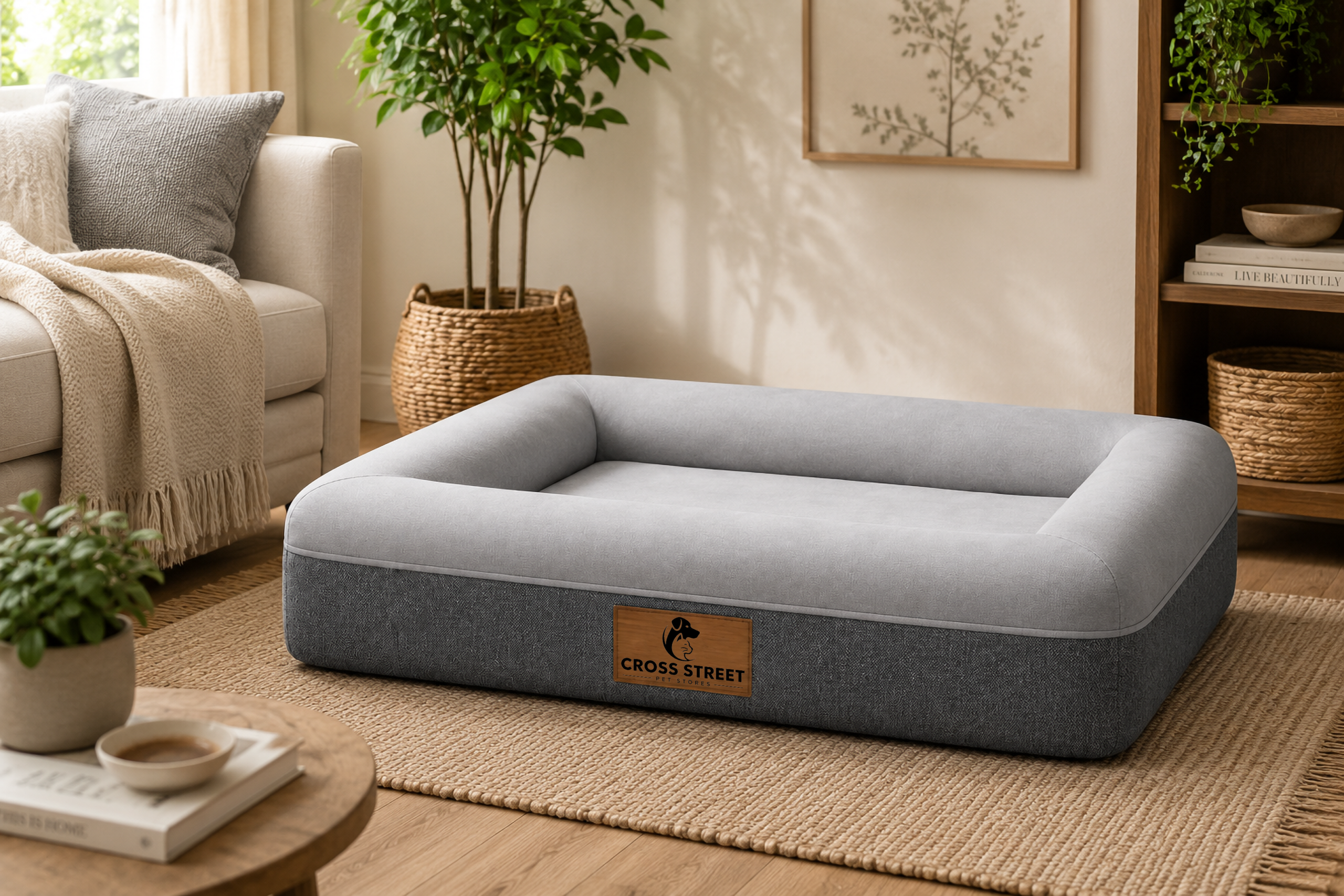 large gray inflatable air mattress in a cozy living room with beige furniture.png large gray inflatable air mattress in a cozy living room with beige furniture.png